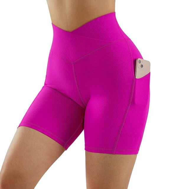 High-Waist Pocket Shorts