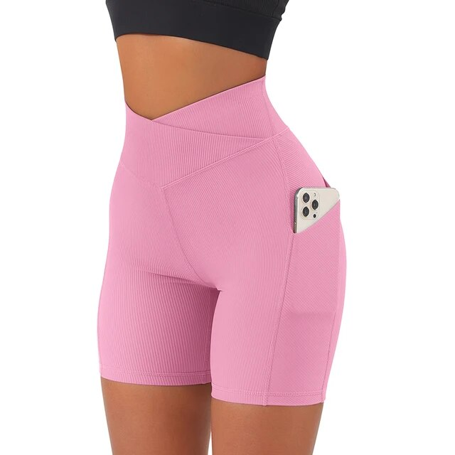 High-Waist Pocket Shorts