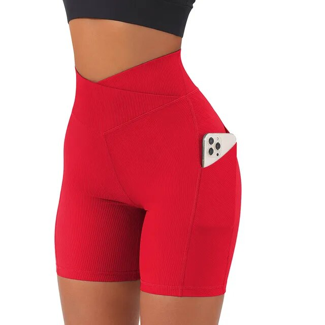 High-Waist Pocket Shorts
